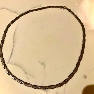 Sterling Silver Choker Necklace-1950's